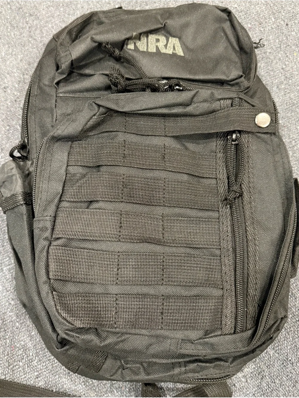 NRA Blackout Black Tactical MOLLE Backpack